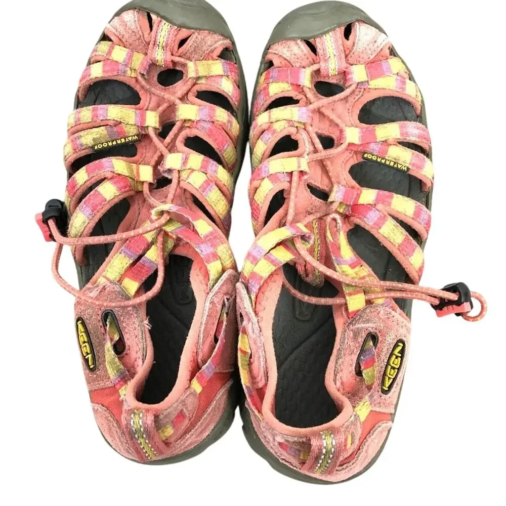 KEEN Pink WATERPROOF Hiking Fishing Sandals Kids Girls Outdoor Shoes sz 3